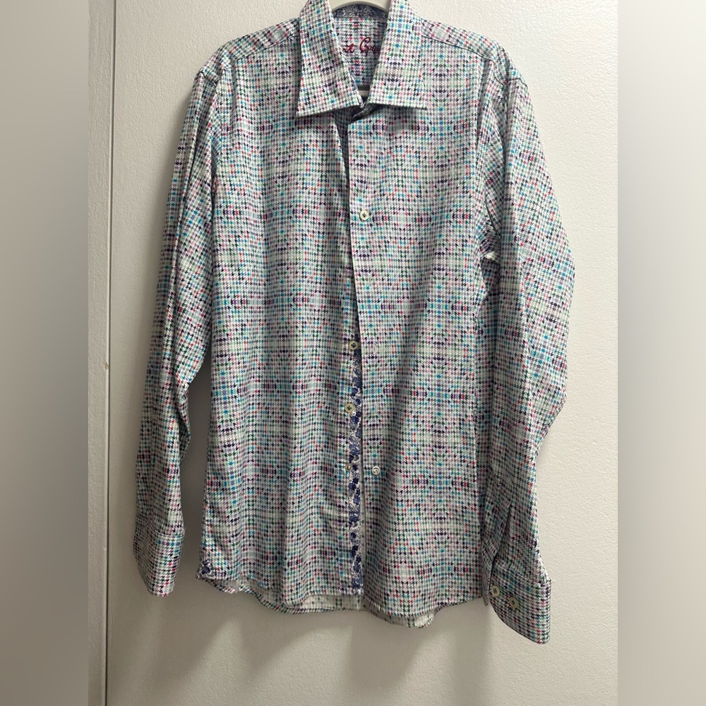 Robert Graham Boys Size 14-16 Multicolor Button-Up Shirt
